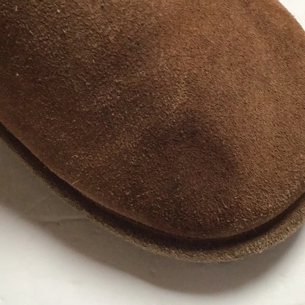 Bearpaw‎ Brown Suede Sherpa Sheepskin Lined 610W Emma Boots Sz 8